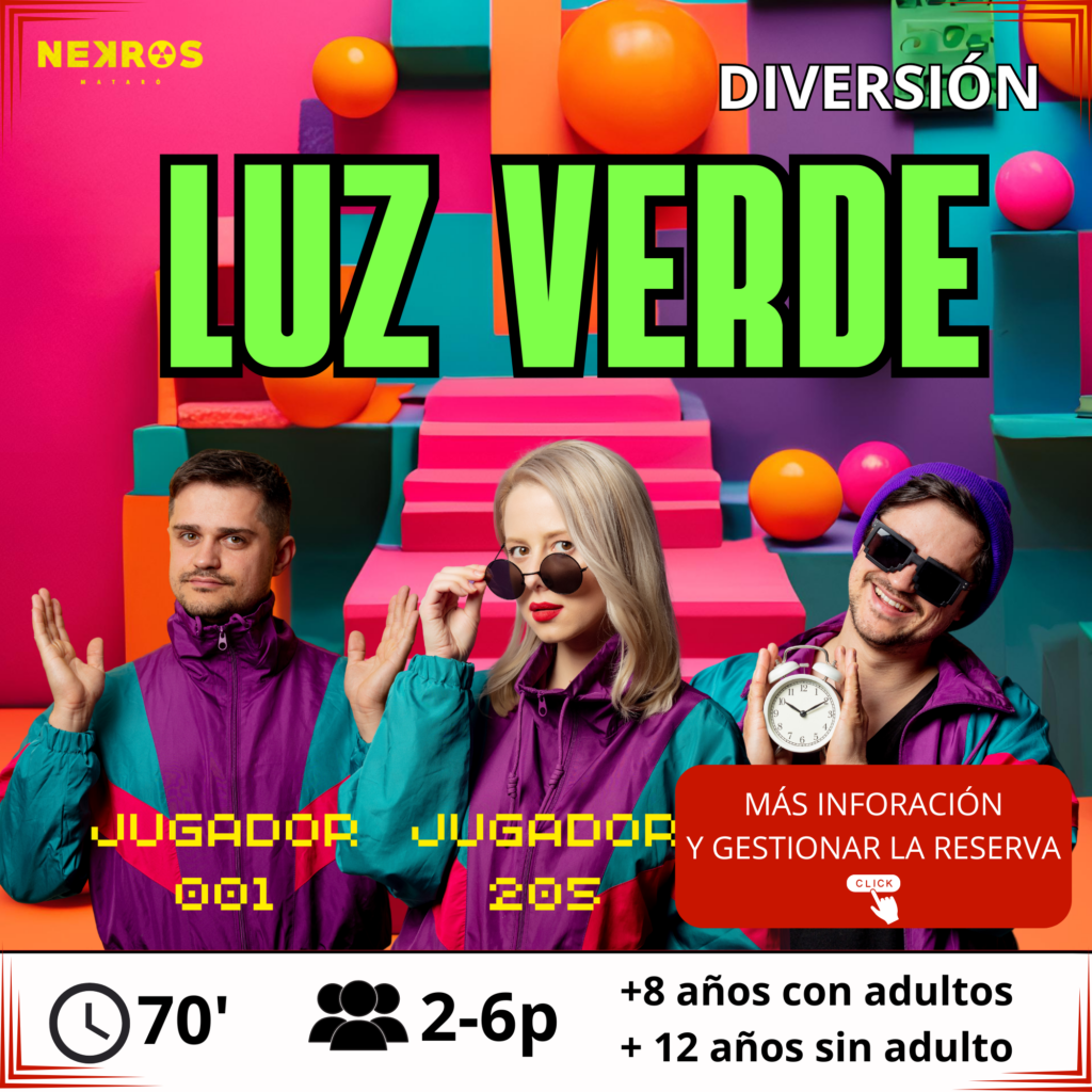 Luz Verde- Escape Room. Diversión de 2 a 6 personas. basado en el juego del calamar