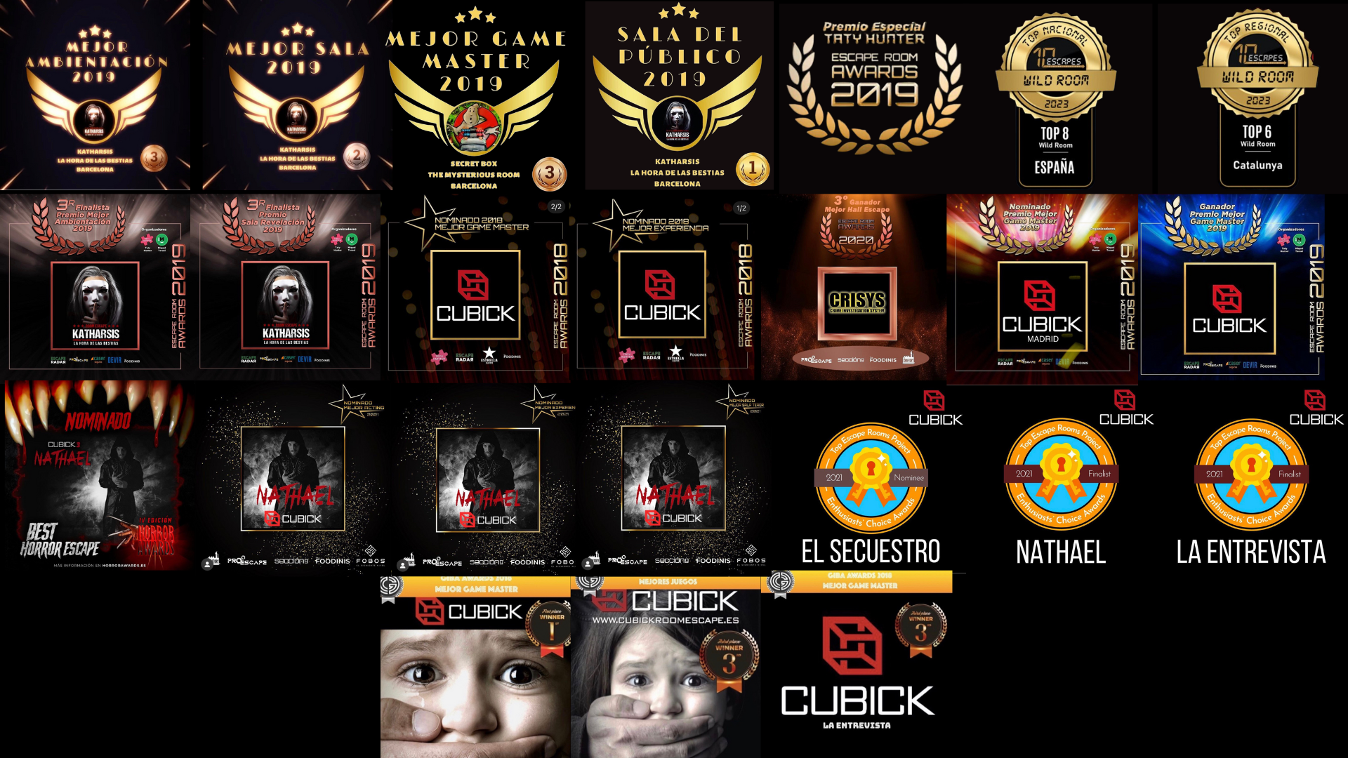 premios y nominaciones premios y nominaciones de escape room