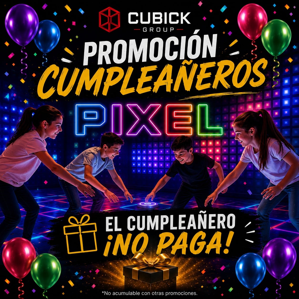 celebra tu cumpleaños en Pixel Games Mataró