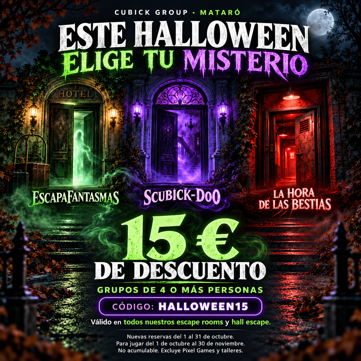 promoción halloween en Mataro