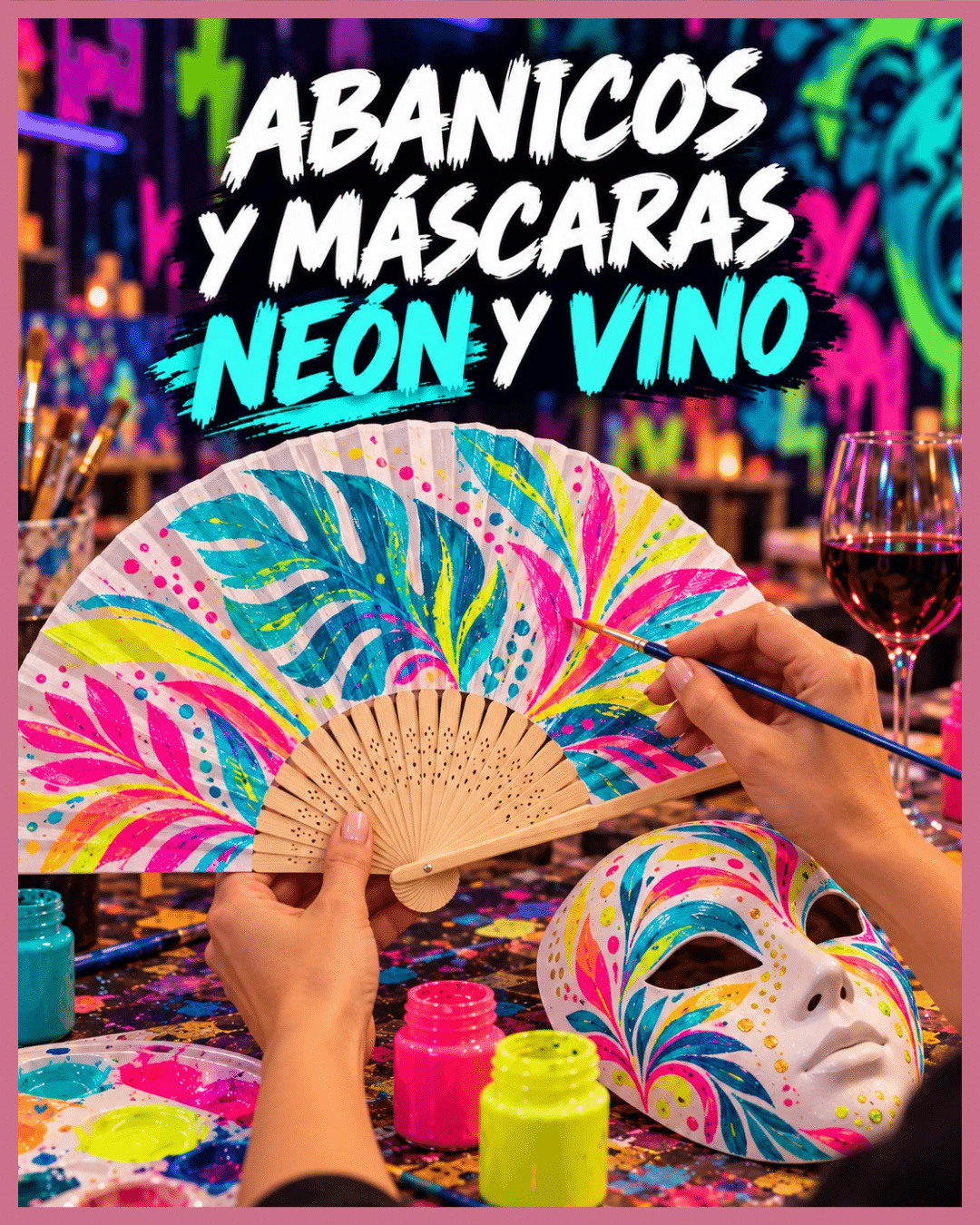 abanicos y mascaras personalizadas